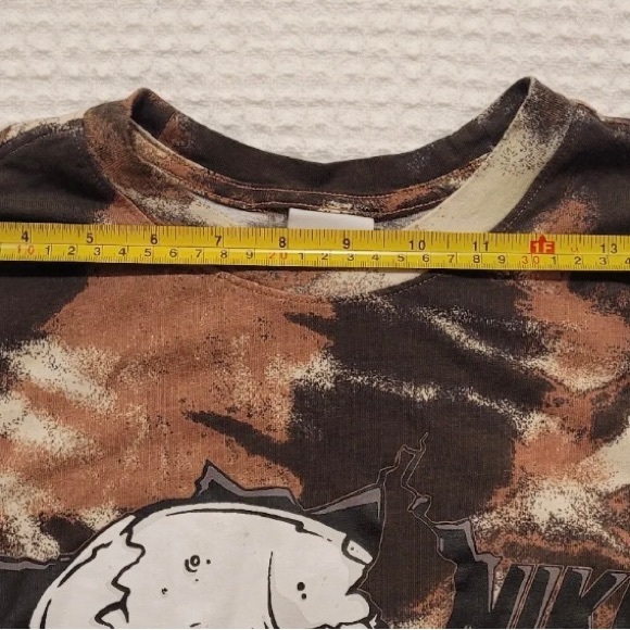 Nike Sportswear Black / Brown Tie Dye Skull Shirt Adult Men’s Size S DR9… - Picture 5 of 12